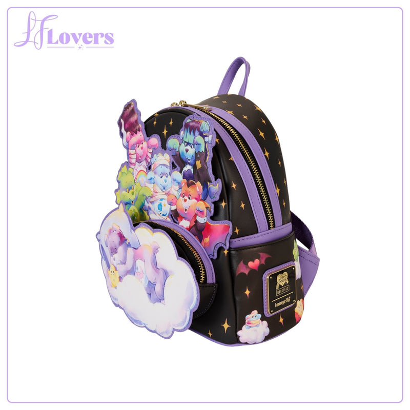 Load image into Gallery viewer, Loungefly Carebears X Universal Monsters Scary Dreams Mini Backpack
