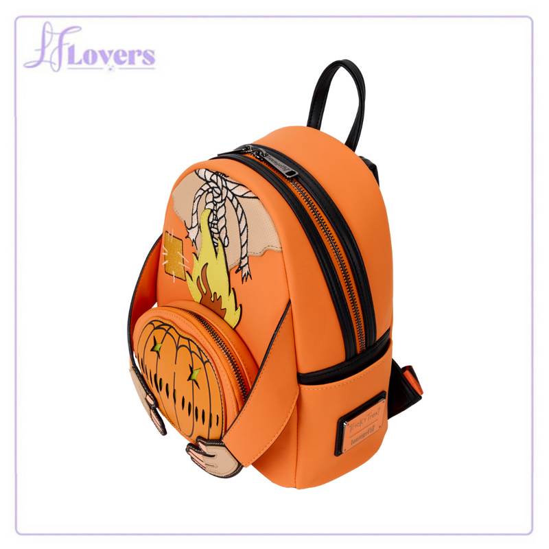 Load image into Gallery viewer, Loungefly Trick &#39;r Treat Flaming Head Sam Mini Backpack
