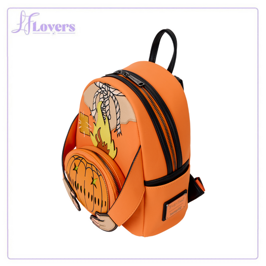 Loungefly Trick 'r Treat Flaming Head Sam Mini Backpack - PRE ORDER