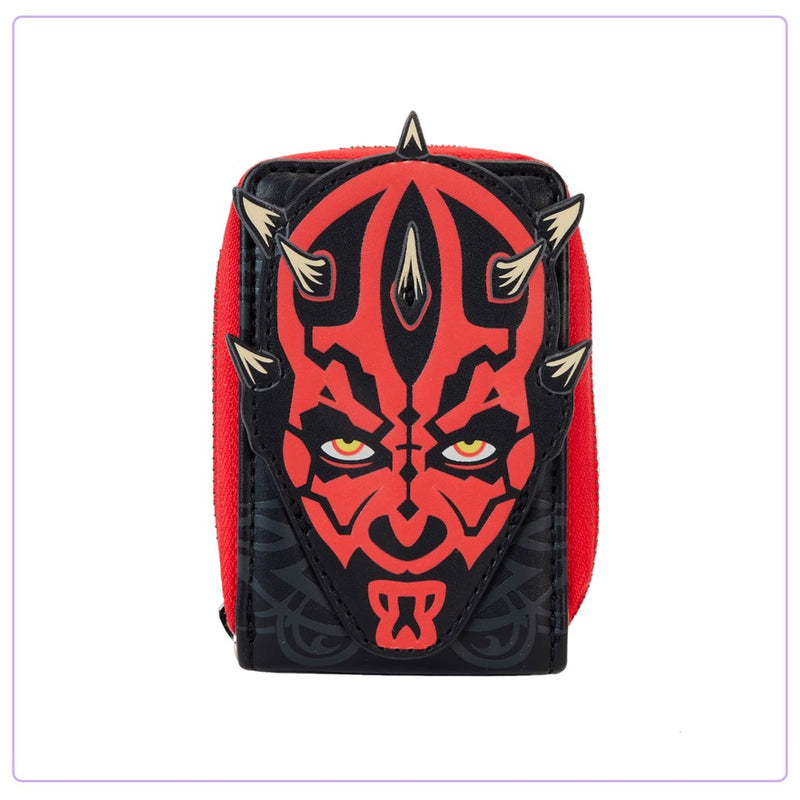 Load image into Gallery viewer, Loungefly Star Wars Phantom Menace 25th Anniversary Darth Maul Wallet
