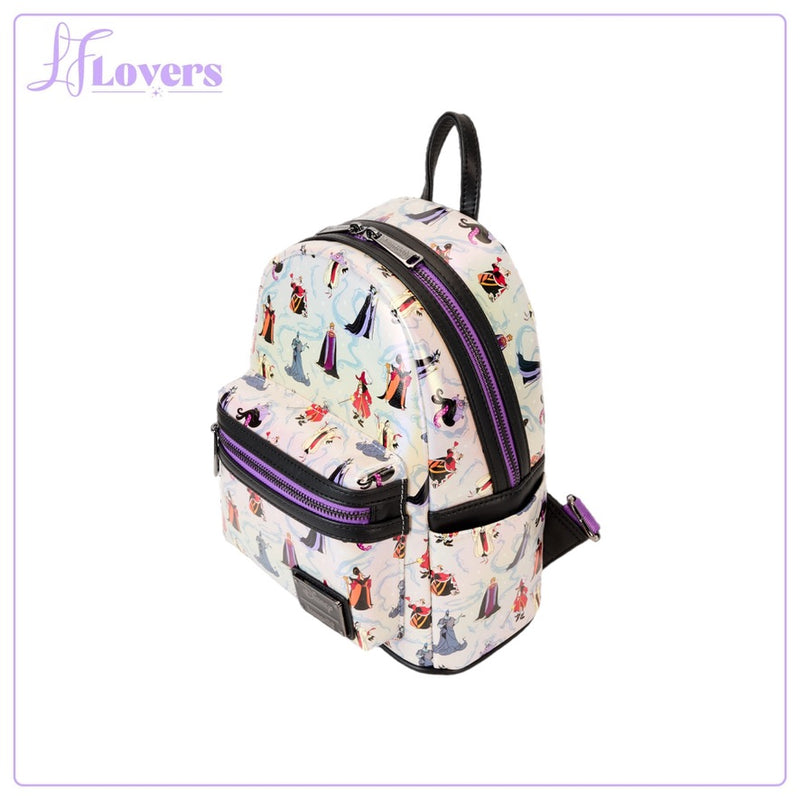 Load image into Gallery viewer, Loungefly Disney Villains Iridescent Mini Backpack
