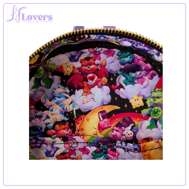 Load image into Gallery viewer, Loungefly Carebears X Universal Monsters Scary Dreams Mini Backpack
