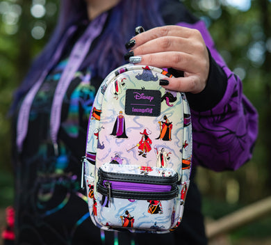 Loungefly Disney Villains Iridescent Mini Backpack Pencil Case