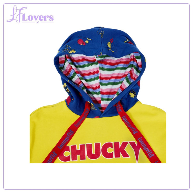 Load image into Gallery viewer, Loungefly Universal Childs Play Chucky Hooded Sweatshirt
