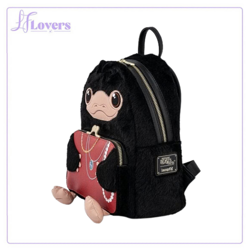 Load image into Gallery viewer, Loungefly Fantastic Beasts Niffler Plush Cosplay Mini Backpack
