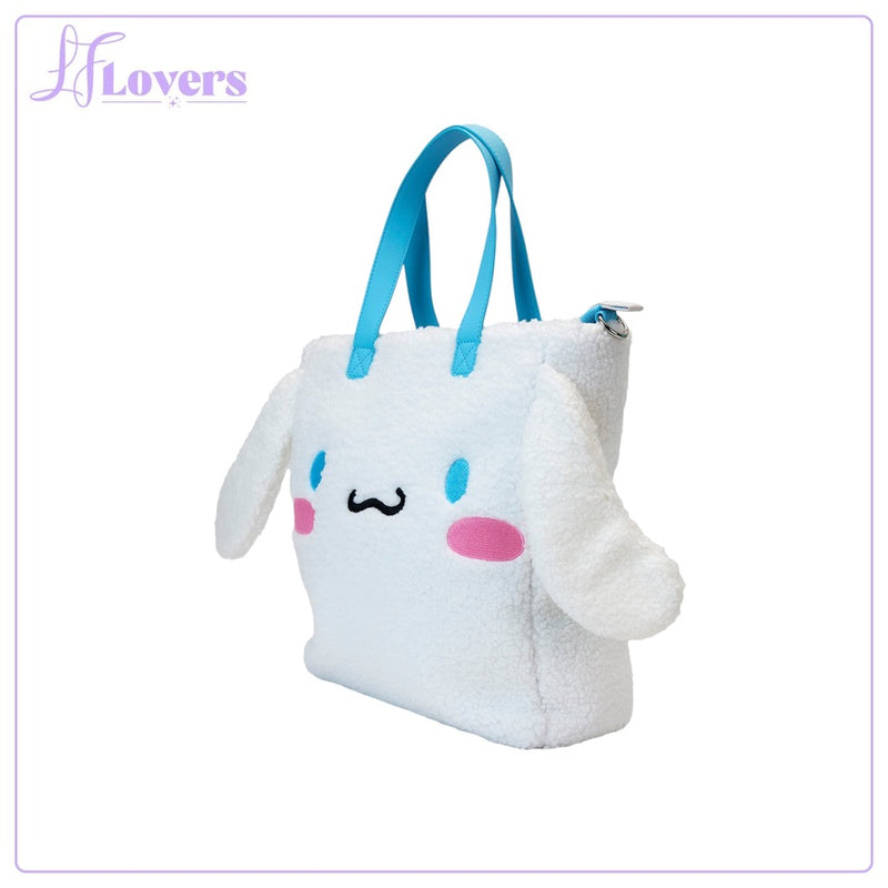 Load image into Gallery viewer, Loungefly Sanrio Cinnamoroll Sherpa Tote Bag With Coin Bag - PRE ORDER
