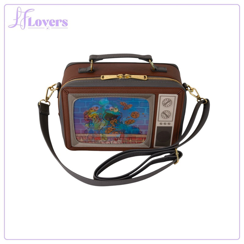 Load image into Gallery viewer, Loungefly Sesame Street Lenticular Retro TV Crossbody - PRE ORDER
