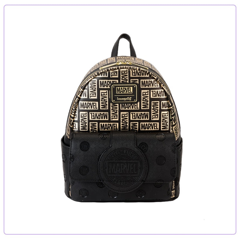 Load image into Gallery viewer, Loungefly Marvel Logo Classic Mini Backpack
