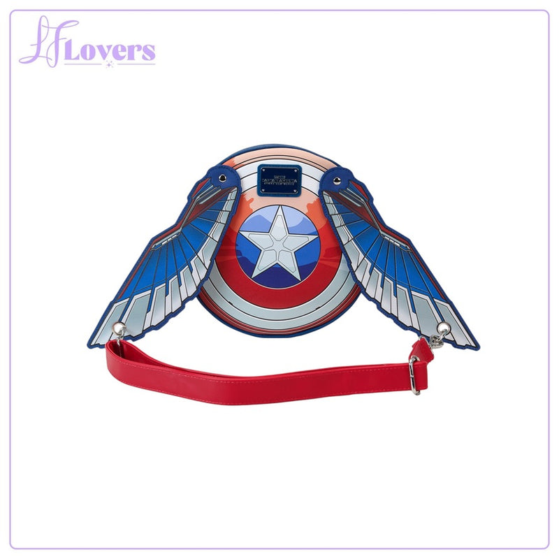 Load image into Gallery viewer, Loungefly Marvel Captain America Brave New World Wings Crossbody
