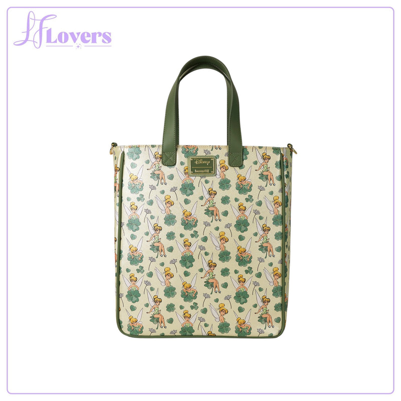 Load image into Gallery viewer, Loungefly Disney Tinker Bell 4-Leaf Clover Tote Bag With Coin Bag - PRE ORDER
