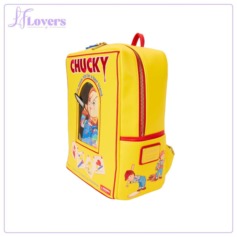 Load image into Gallery viewer, Loungefly Childs Play Chucky Box Mini Backpack - PRE ORDER
