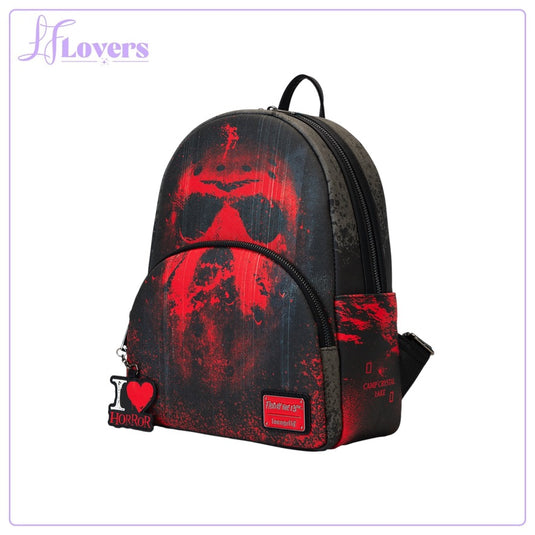 Loungefly Warner Brothers Friday The 13th I Heart Horror Mini Backpack - PRE ORDER