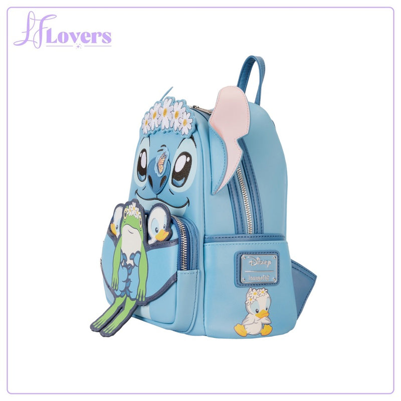 Load image into Gallery viewer, Loungefly DIsney Lilo And Stitch Springtime Stitch Cosplay Mini Backpack - PRE ORDER - LF Lovers
