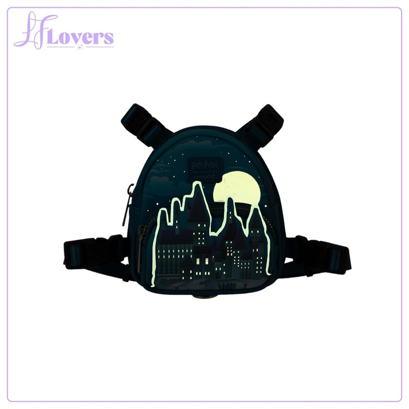 Load image into Gallery viewer, Loungefly Warner Brothers Harry Potter Hogwarts Mini Backpack Per Harness
