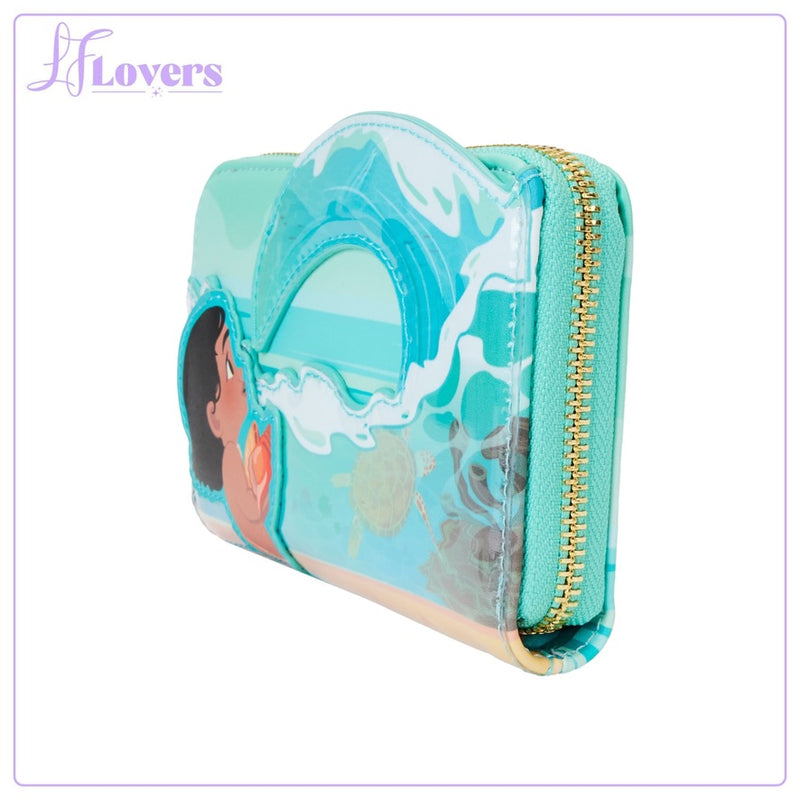 Load image into Gallery viewer, Loungefly Disney Moana Ocean Waves Zip Around Wallet
