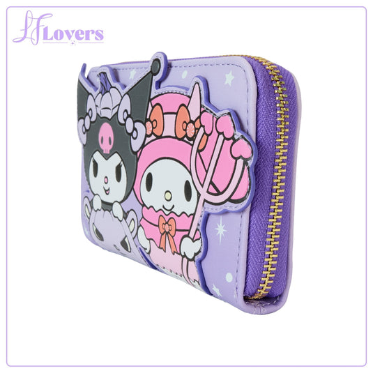 Loungefly Sanrio Kuromi Pumpkin Zip Around Wallet