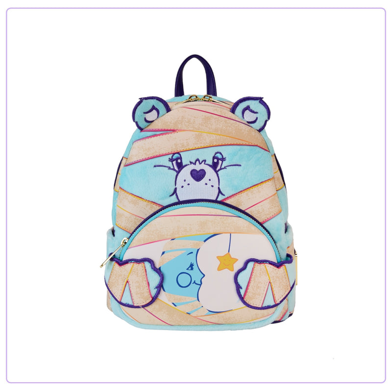 Load image into Gallery viewer, Loungefly Carebears Universal Monsters Bedtime Bear Mummy Backpack
