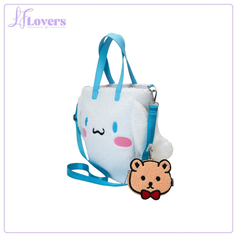 Load image into Gallery viewer, Loungefly Sanrio Cinnamoroll Sherpa Tote Bag With Coin Bag - PRE ORDER
