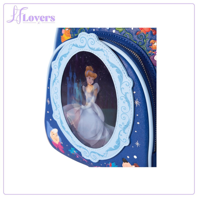 Load image into Gallery viewer, Loungefly Disney Cinderella 75th Anniversary Lenticular Mini Backpack
