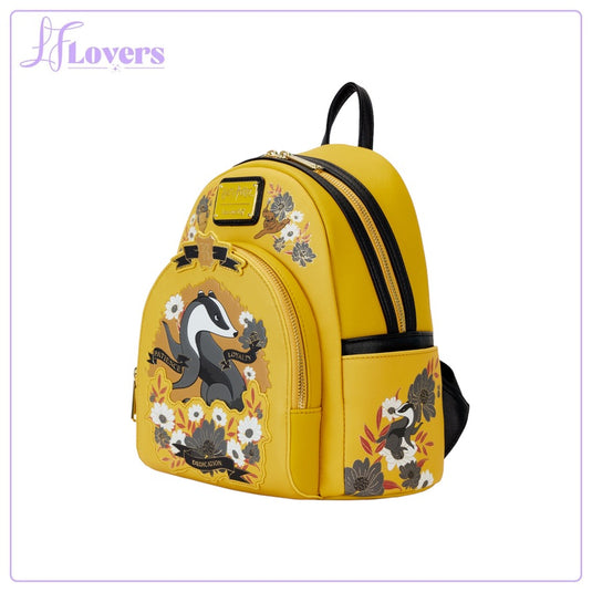 Loungefly Warner Brothers Harry Potter Hufflepuff House Tattoo Mini Backpack - PRE ORDER - LF Lovers