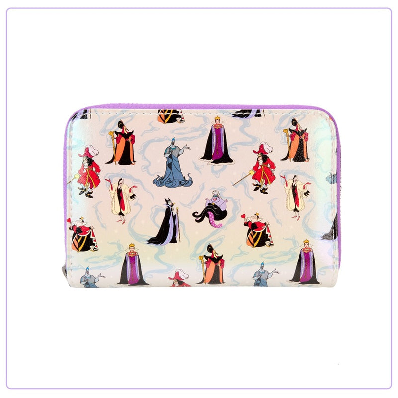 Load image into Gallery viewer, Loungefly Disney Villains Iridescent Zip around Wallet
