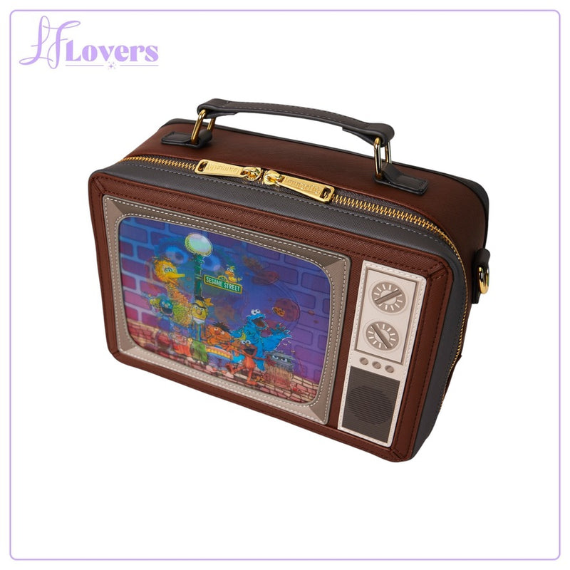 Load image into Gallery viewer, Loungefly Sesame Street Lenticular Retro TV Crossbody - PRE ORDER
