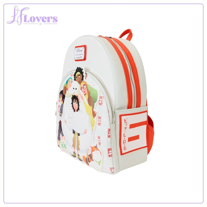 Load image into Gallery viewer, Loungefly Disney Big Hero 6 10th Anniversary Baymax Gang Mini Backpack
