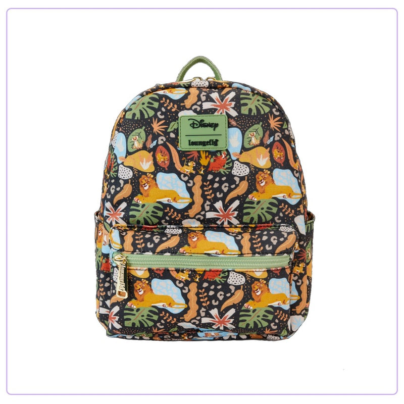 Load image into Gallery viewer, Loungefly Disney Lion King 30th Anniversary Silhouette AOP Nylon Mini Backpack - PRE ORDER - LF Lovers
