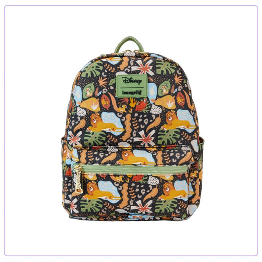 Loungefly Disney Lion King 30th Anniversary Silhouette AOP Nylon Mini Backpack - PRE ORDER - LF Lovers