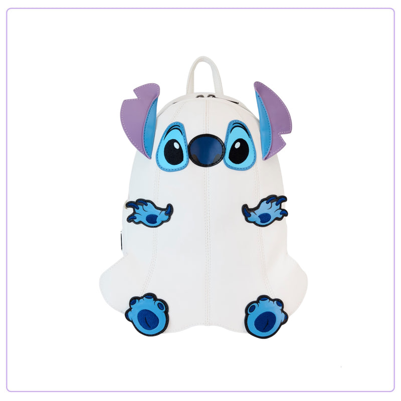 Load image into Gallery viewer, Loungefly Disney Stitch Ghost Cosplay Mini Backpack - PRE ORDER
