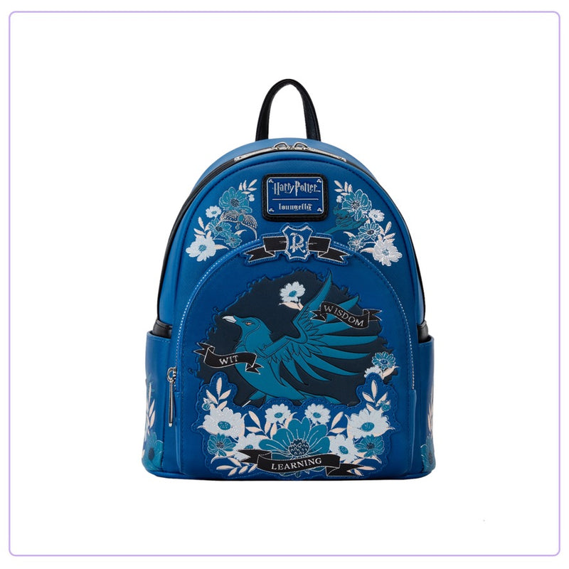 Load image into Gallery viewer, Loungefly Warner Brothers Harry Potter Ravenclaw House Tattoo Mini Backpack - PRE ORDER - LF Lovers
