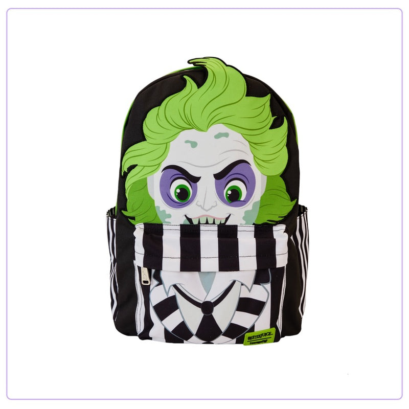 Load image into Gallery viewer, Loungefly Beetlejuice Cosplay Full Size Nylon Backpack - PRE ORDER
