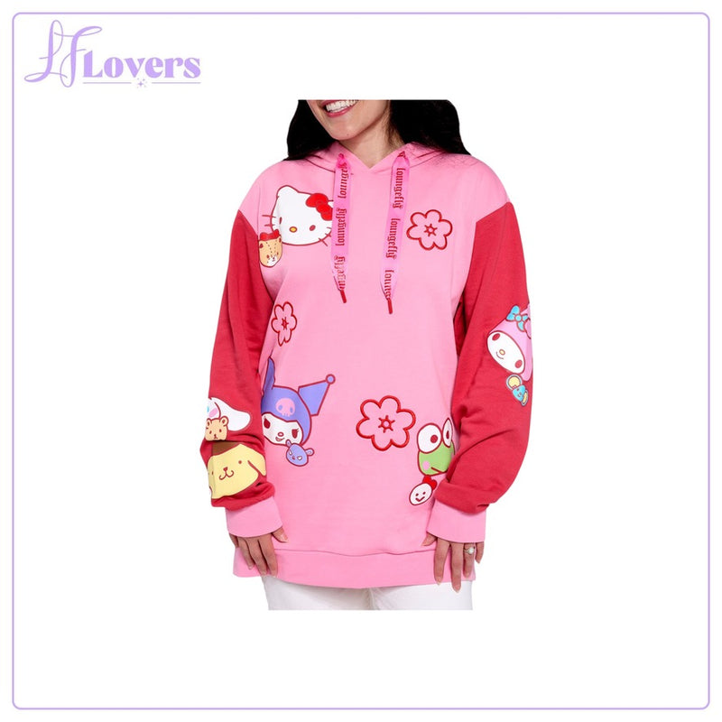 Load image into Gallery viewer, Loungefly Sanrio &amp; Friends Unisex Hoodie - PRE ORDER
