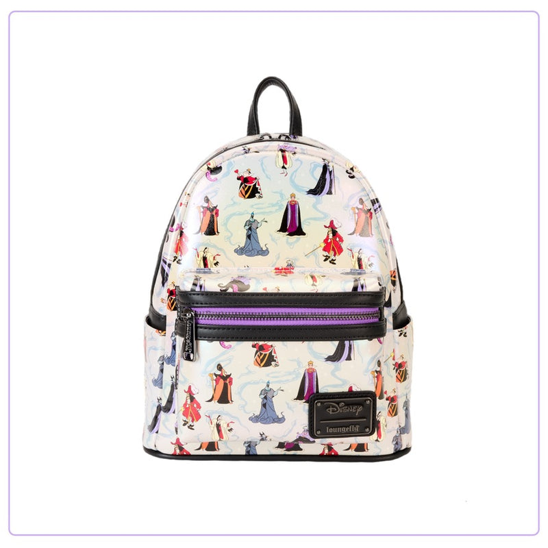 Load image into Gallery viewer, Loungefly Disney Villains Iridescent Mini Backpack
