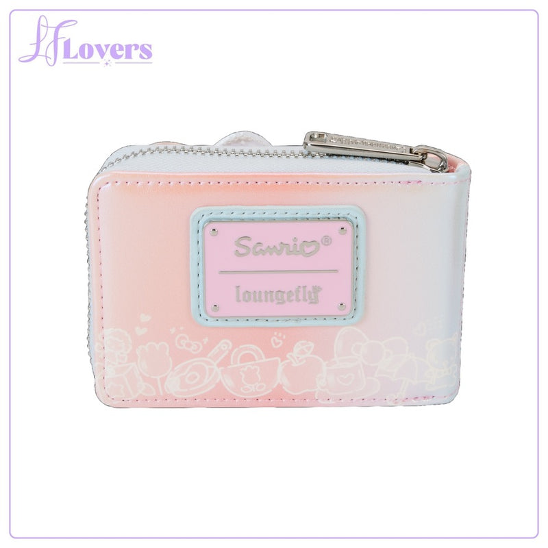 Load image into Gallery viewer, Loungefly Hello Kitty 50th Anniversary Clear and Cute Cosplay Accordion Wallet
