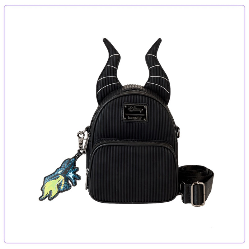 Load image into Gallery viewer, Loungefly Disney Villains Maleficent Convertible Mini Backpack - PRE ORDER
