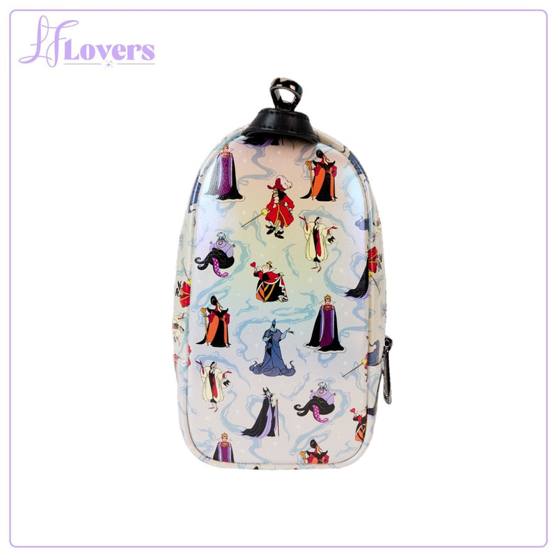 Load image into Gallery viewer, Loungefly Disney Villains Iridescent Mini Backpack Pencil Case
