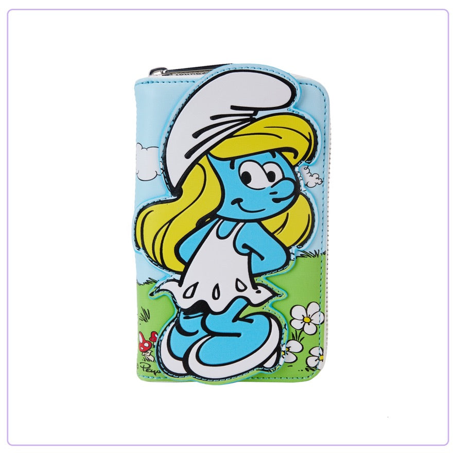 Loungefly Lafig Smurfs Smurfette Cosplay Zip Around Wallet | LF Lovers