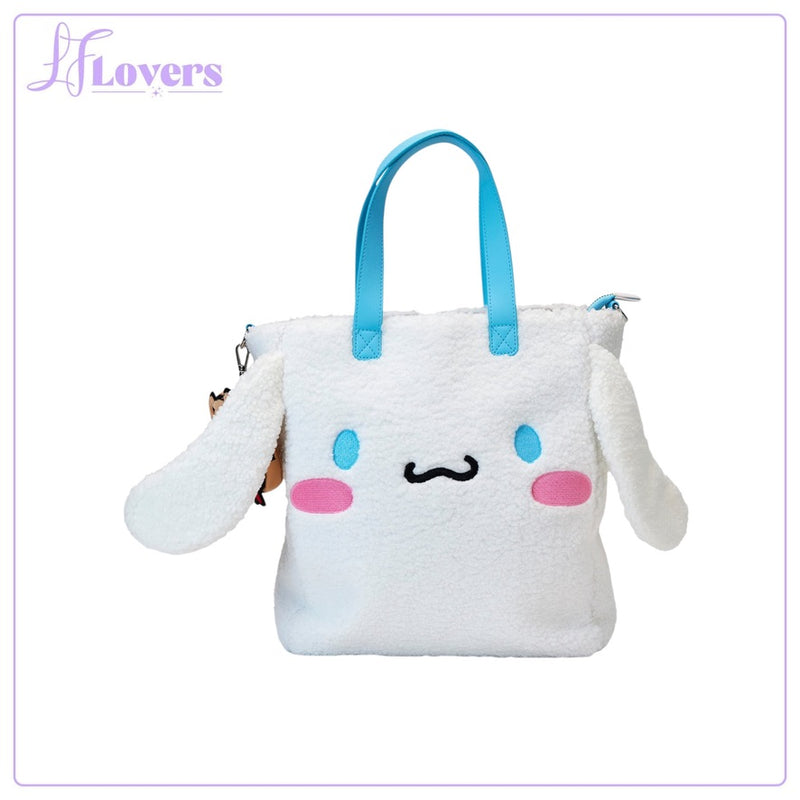 Load image into Gallery viewer, Loungefly Sanrio Cinnamoroll Sherpa Tote Bag With Coin Bag - PRE ORDER
