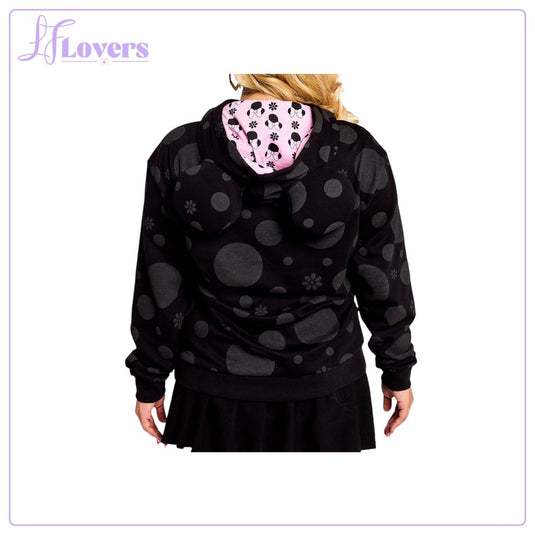 Loungefly Disney Minnie Rocks The Dots Floral Unisex Hoodie - PRE ORDER