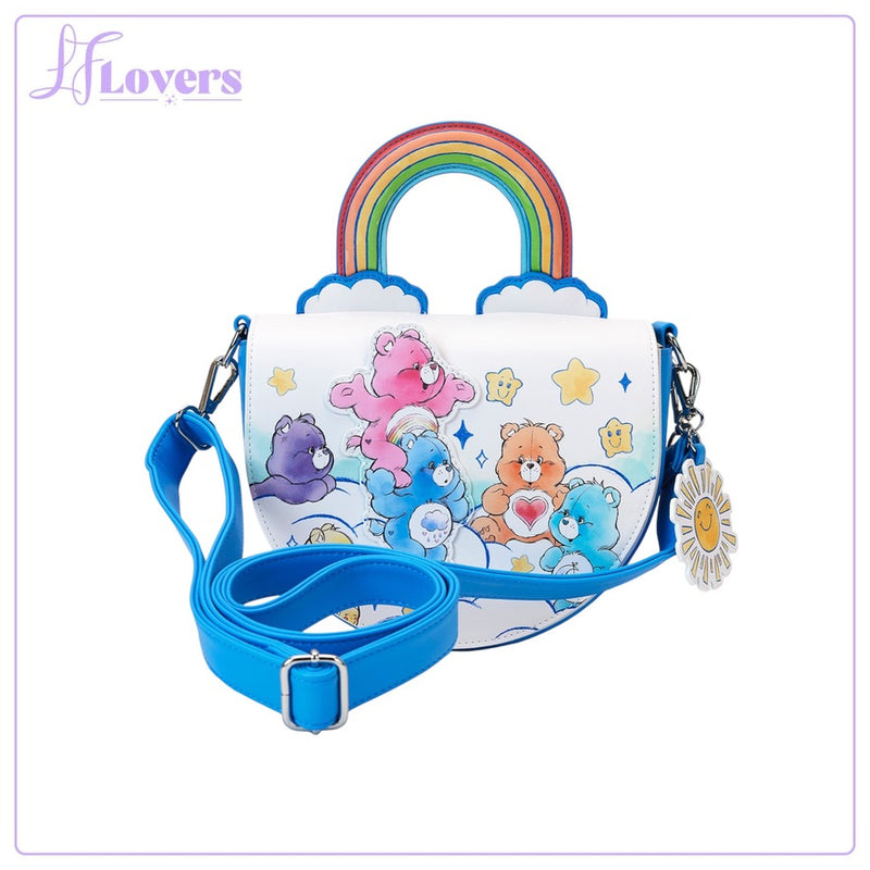 Load image into Gallery viewer, Loungefly Care Bears Rainbow Handle Crossbody
