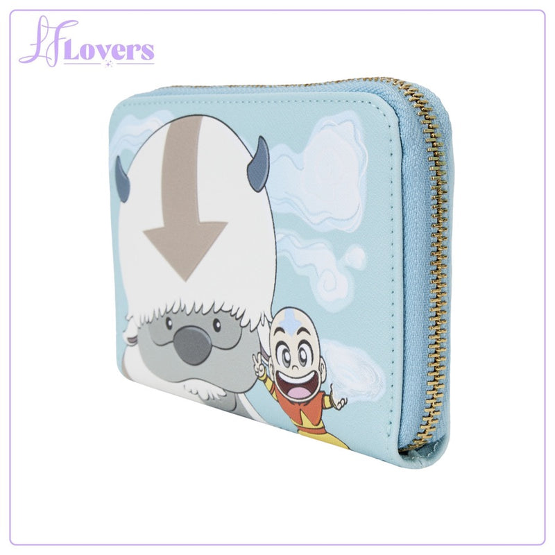 Load image into Gallery viewer, Loungefly Nickelodeon Avatar The Last Airbender Aang Appa Momo Zip Around Wallet - PRE ORDER - LF Lovers
