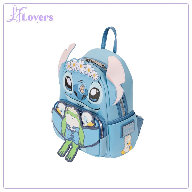 Load image into Gallery viewer, Loungefly DIsney Lilo And Stitch Springtime Stitch Cosplay Mini Backpack - PRE ORDER - LF Lovers
