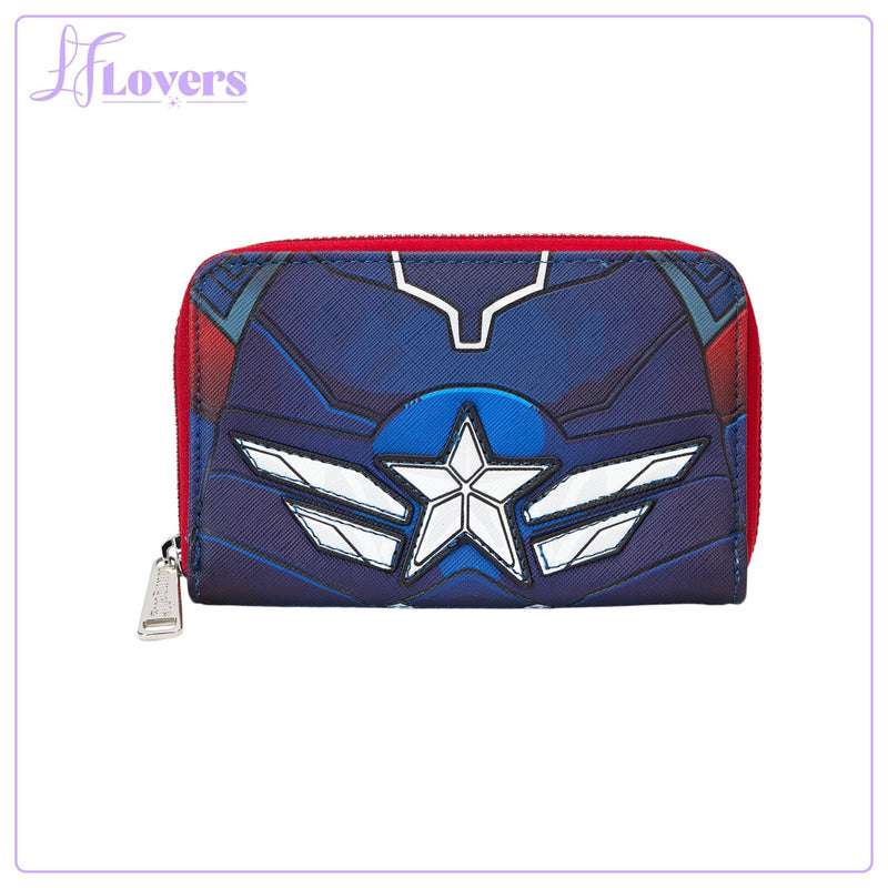 Load image into Gallery viewer, Loungefly Marvel Captain America Brave New World Zip Around Wallet
