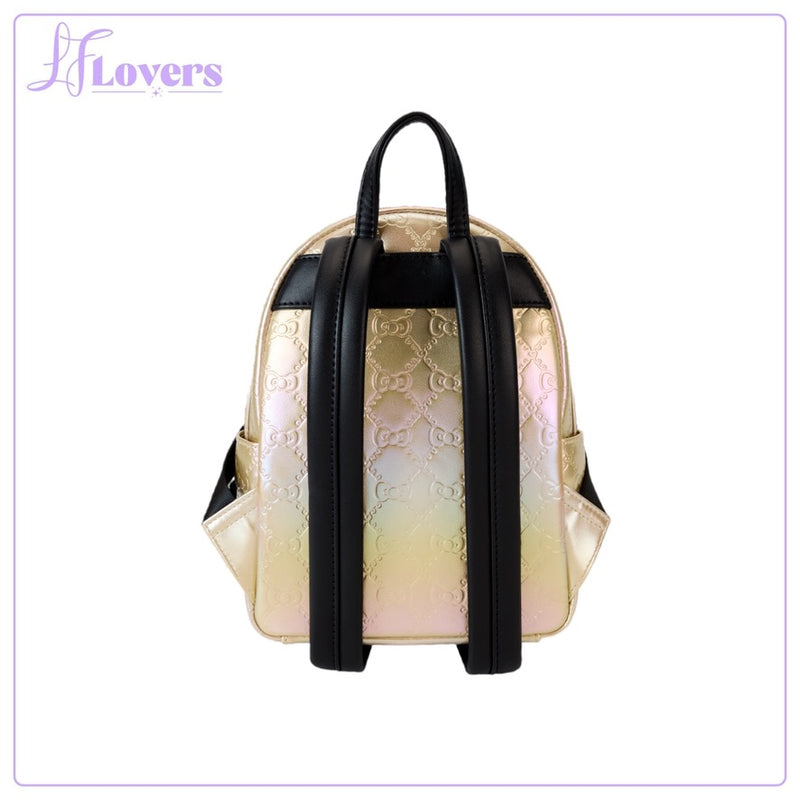 Load image into Gallery viewer, Loungefly Sanrio 50th Anniversary Metallic Gold Mini Backpack
