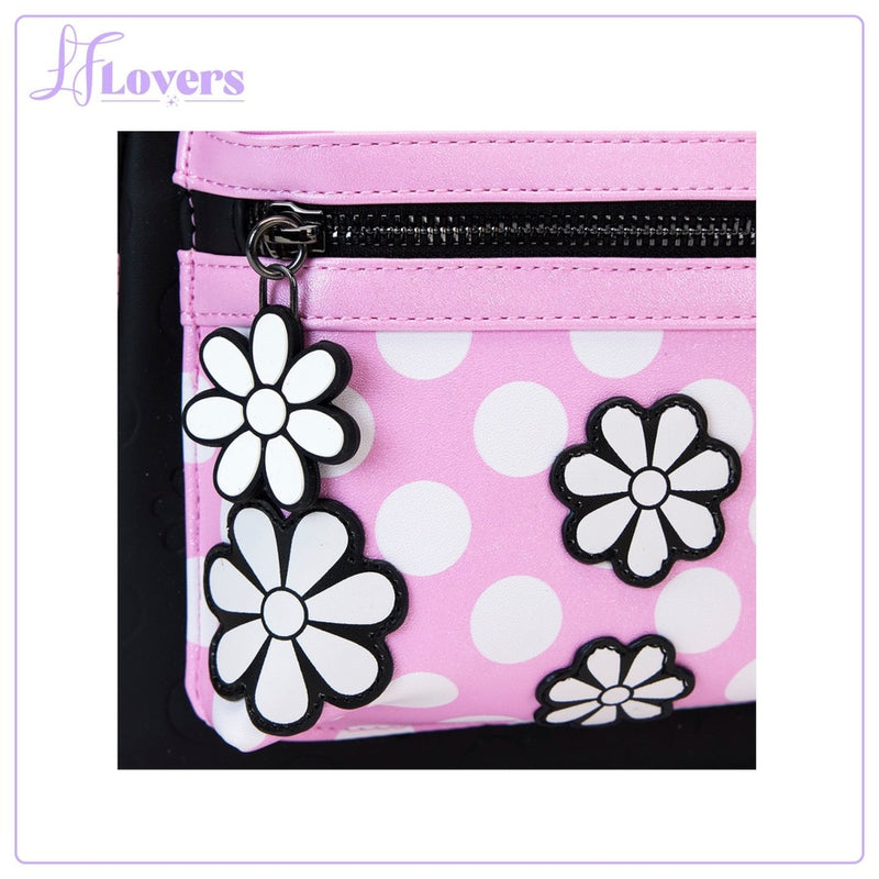 Load image into Gallery viewer, Loungefly Minnie Floral Rock The Dots Mini Backpack - PRE ORDER
