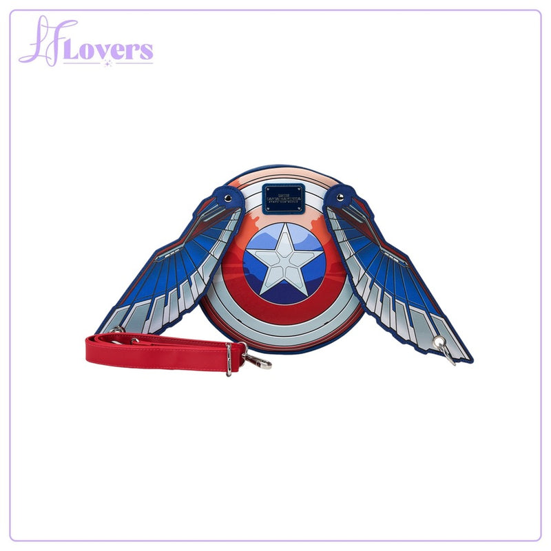 Load image into Gallery viewer, Loungefly Marvel Captain America Brave New World Wings Crossbody
