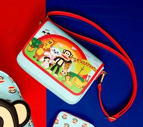 Load image into Gallery viewer, Loungefly Paul Frank Rainbow Group Crossbody
