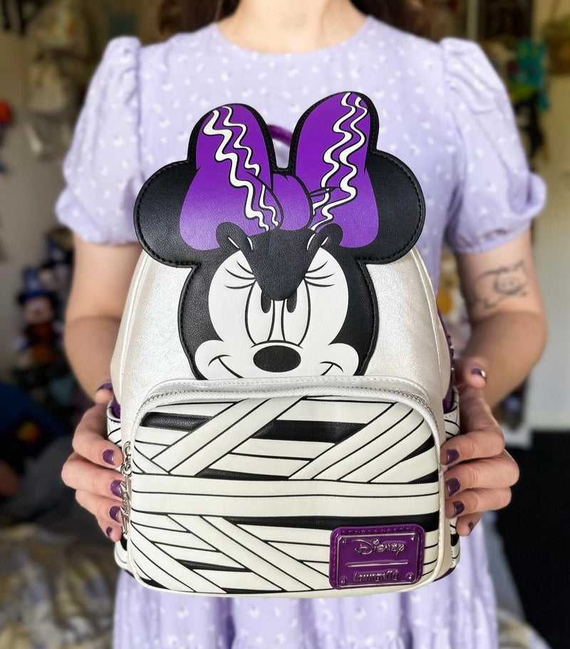 Load image into Gallery viewer, Loungefly Disney Bride of Frankenstein Minnie Mini Backpack
