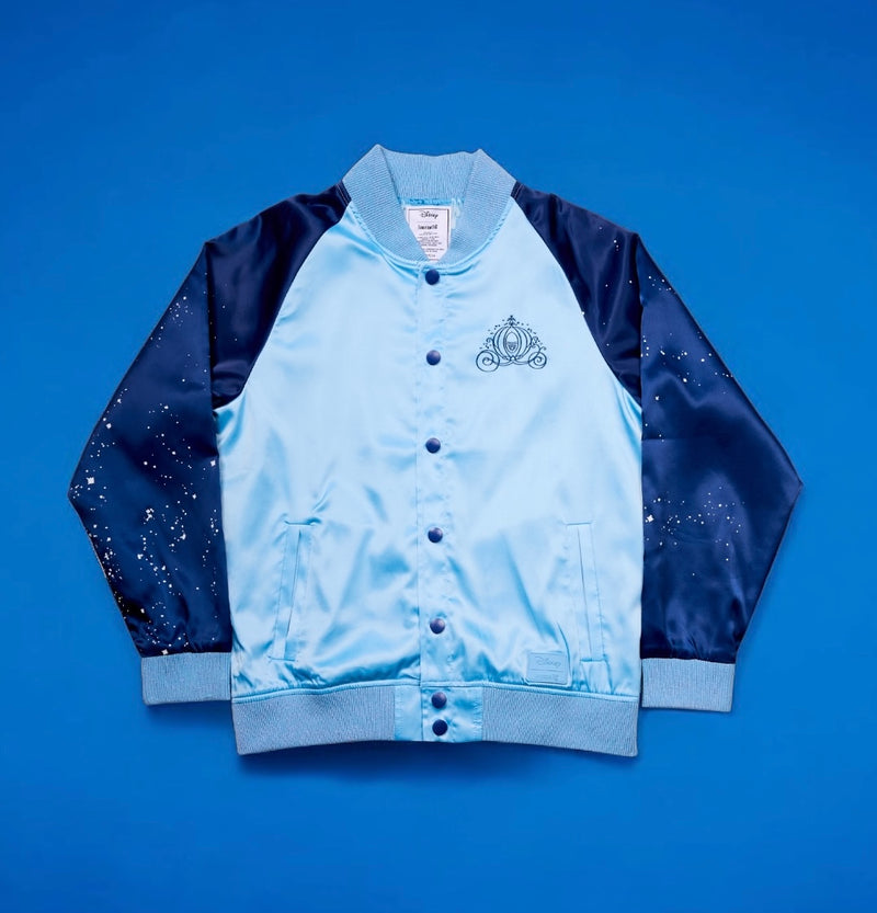 Load image into Gallery viewer, Loungefly Disney Cinderella 75th Anniversary Bomber Jacket
